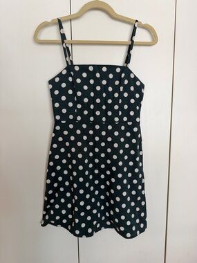 Urban Outfitters Green Polka Dot Mini Dress